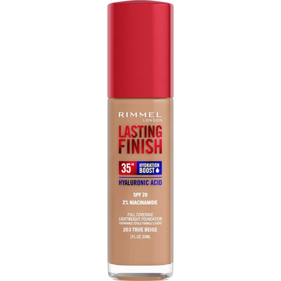 Rimmel Foundation 35hr Lasting Finish True Beige 30mL