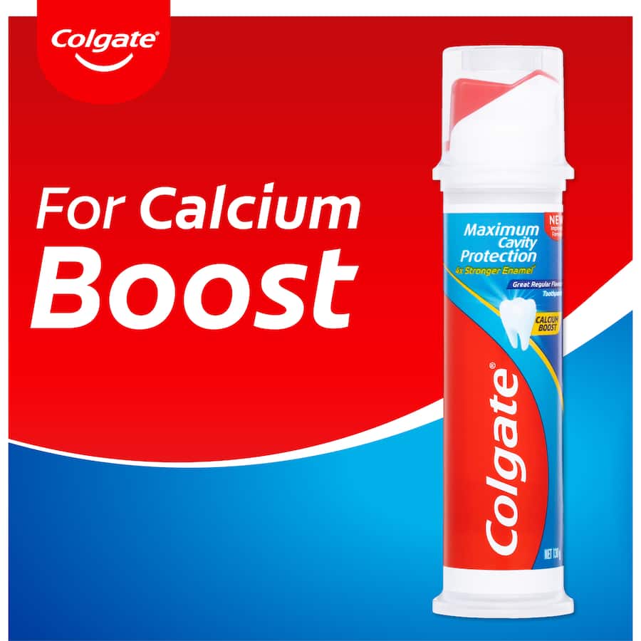 Colgate Cavity Protection Toothpaste Great Regular Flavour Pump Pump 130g
