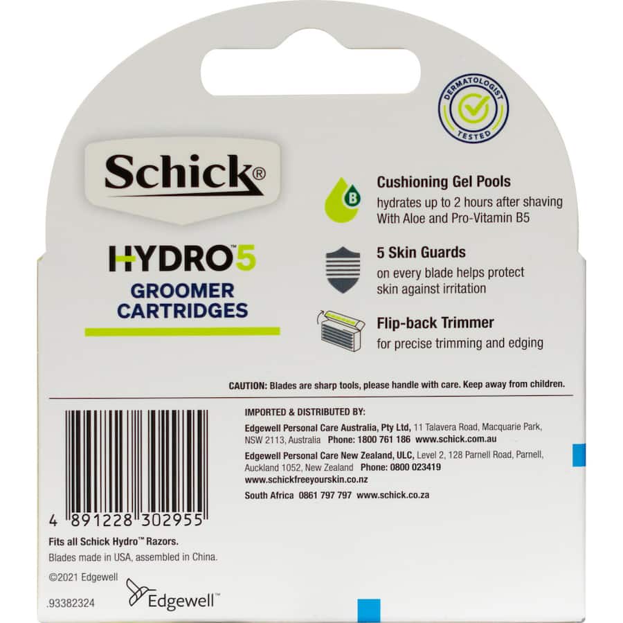 Schick Hydro 5 Groomer Blades 4pack