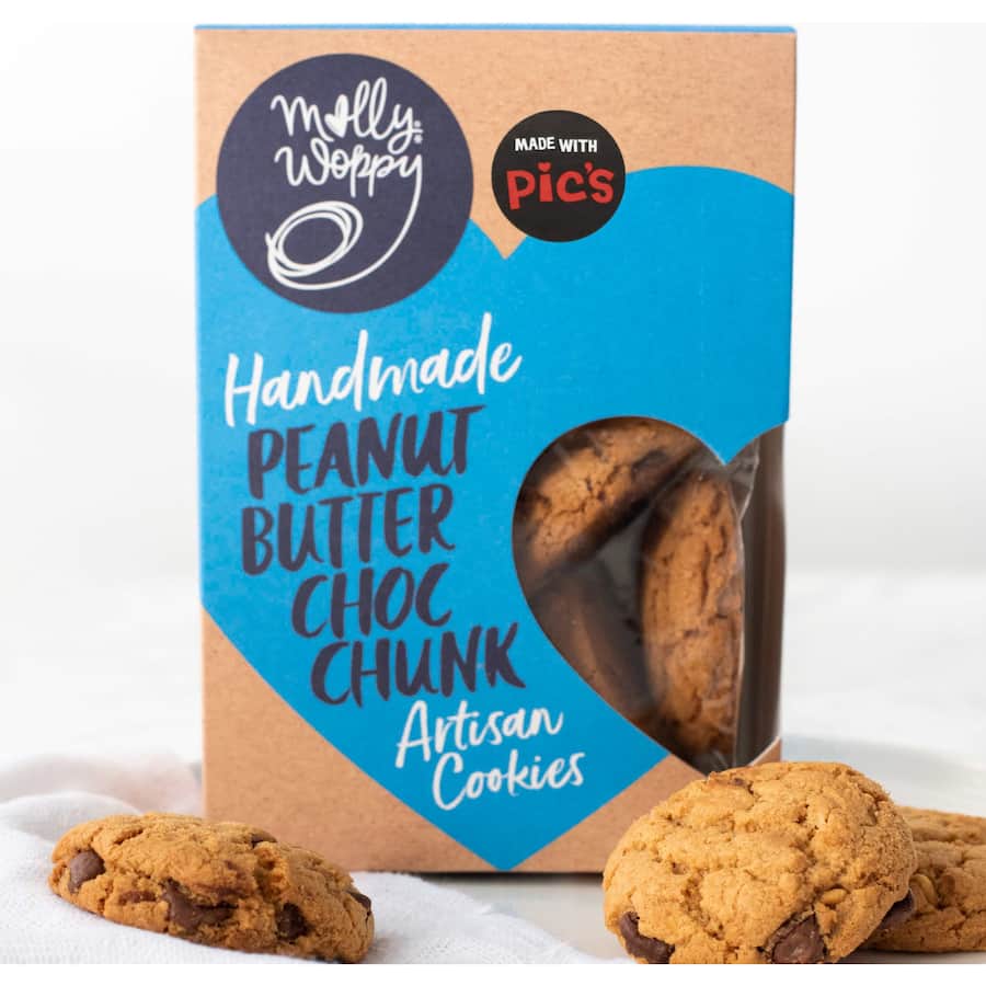 Molly Woppy Cookies Peanut Butter Choc Chunk 185g