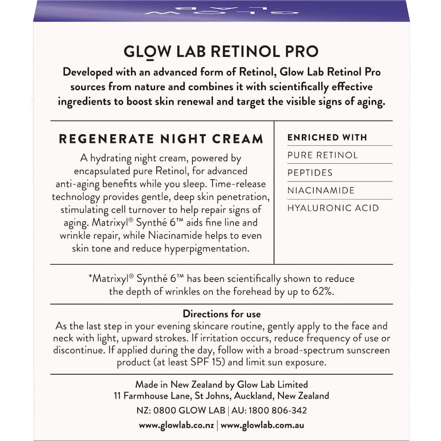 Glow Lab Night Cream Retinol Pro 50g