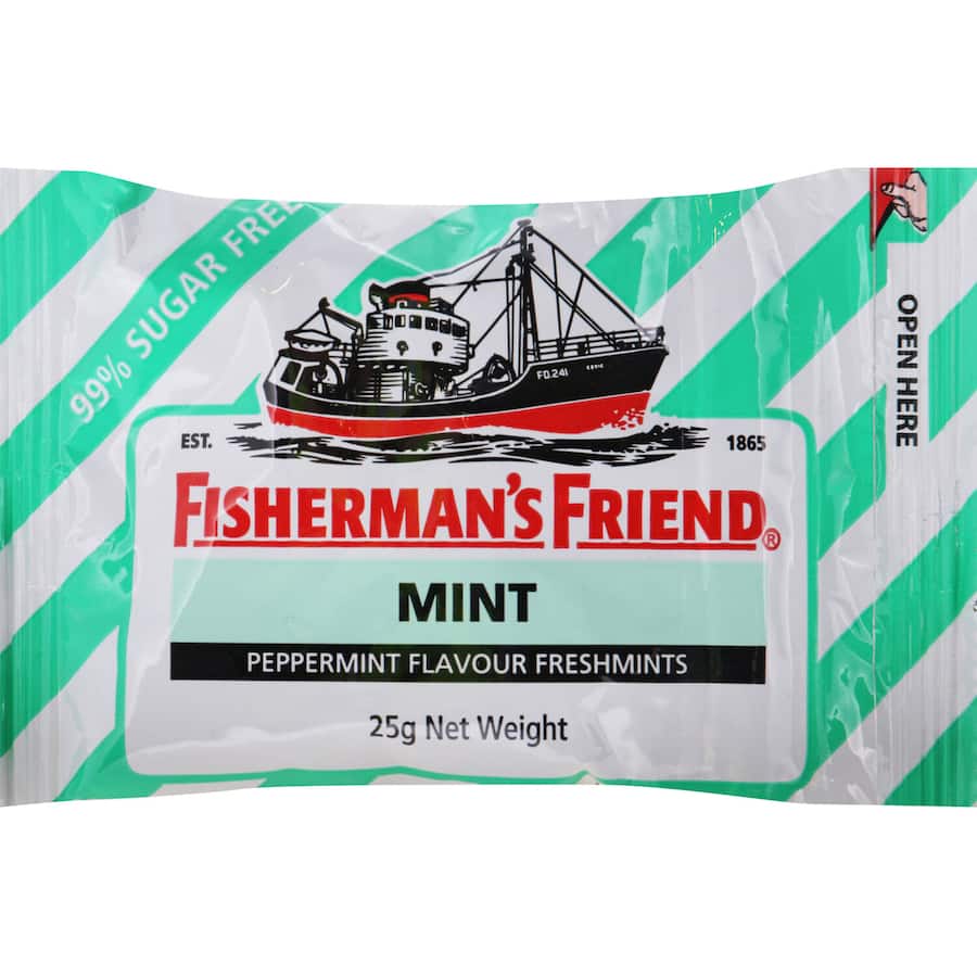 Fishermans Friend Lozenges Fresh Mint Sugar Free 25g