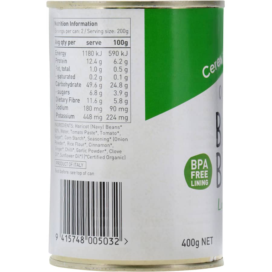 Ceres Organics Baked Beans Low Salt In Tomato Sauce