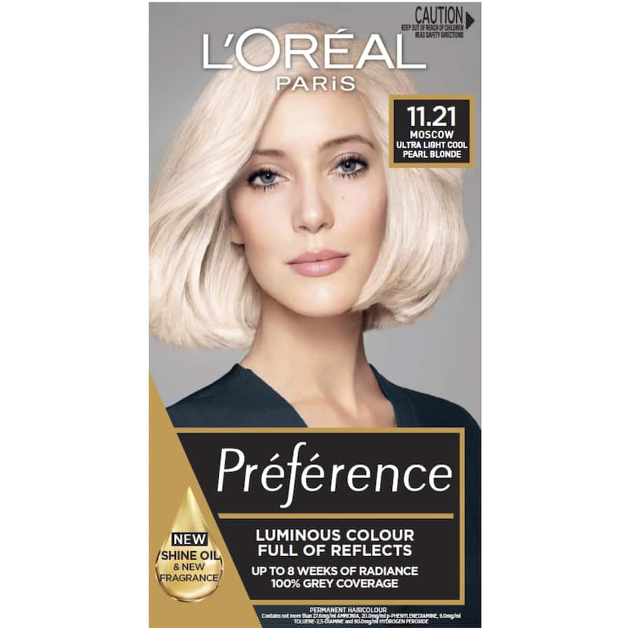 L'oreal Paris Preference Permanent Hair Colour Moscow 11.21 1pack