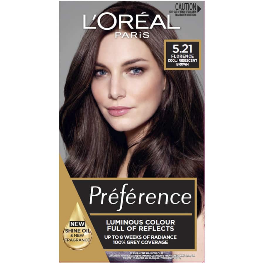 L'oreal Paris Preference Permanent Hair Colour Florence 5.21 1pack