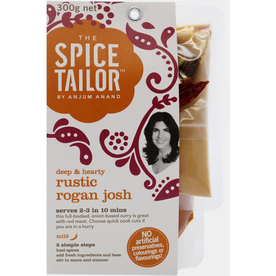 The Spice Tailor Recipe Base Rustic Rogan Josh Mild Packet 300g