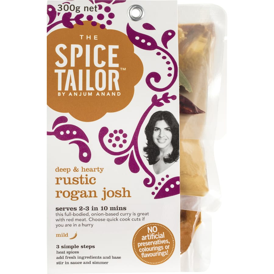 The Spice Tailor Recipe Base Rustic Rogan Josh Mild Packet 300g