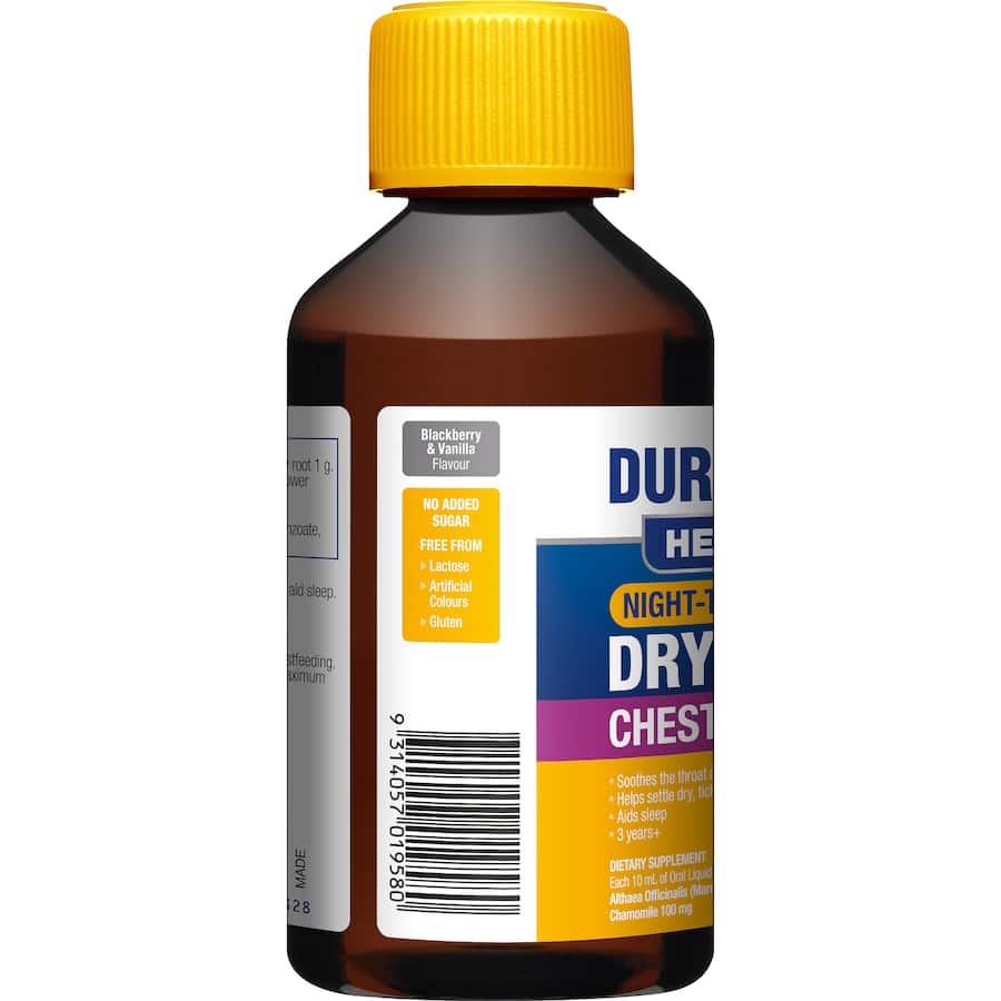 Duro-tuss Herbals Dry Chest Support Night Time 200mL