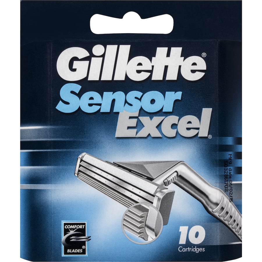 Gillette Sensor Excel Razor Blades Mens 10pack