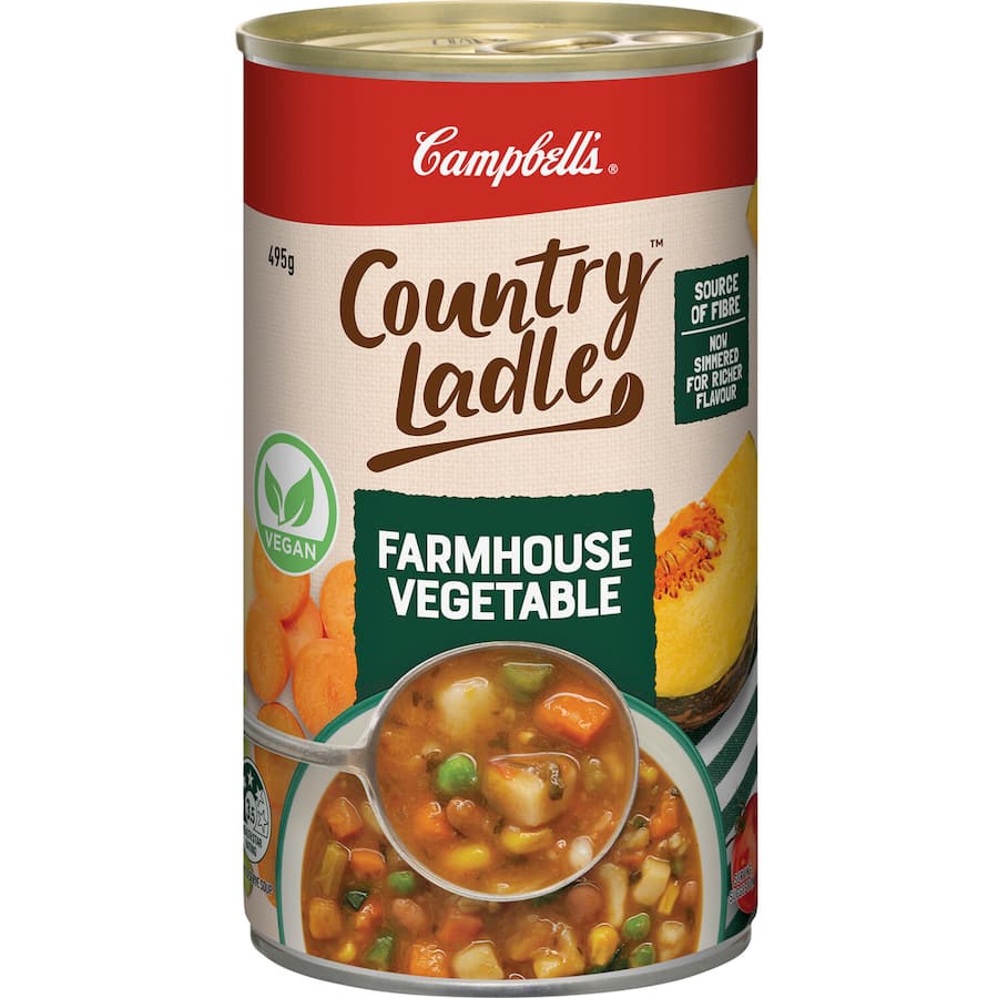 Campbell's Country Ladle Soup Farmhouse Vegetable Canned 495g