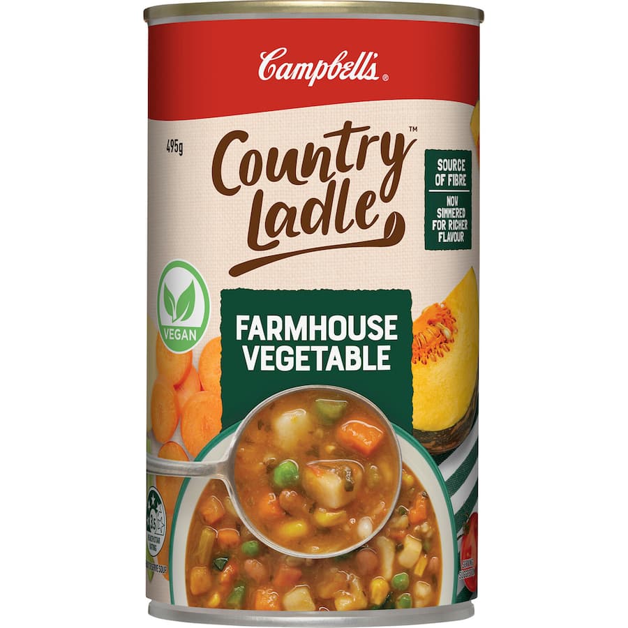 Campbell's Country Ladle Soup Farmhouse Vegetable Canned 495g