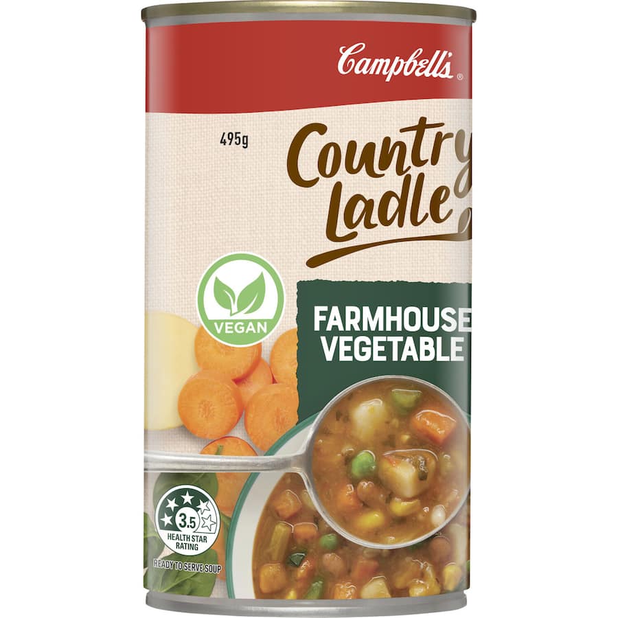 Campbell's Country Ladle Soup Farmhouse Vegetable Canned 495g