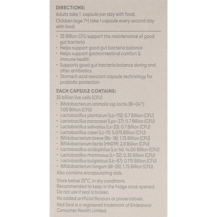 Red Seal Probiotic 35 Billion Capsules 30pack