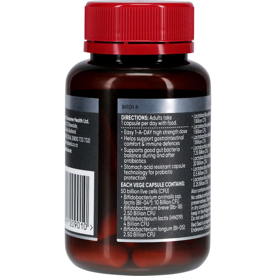 Red Seal High Strength Probiotic 50 Billion Capsules 30pack