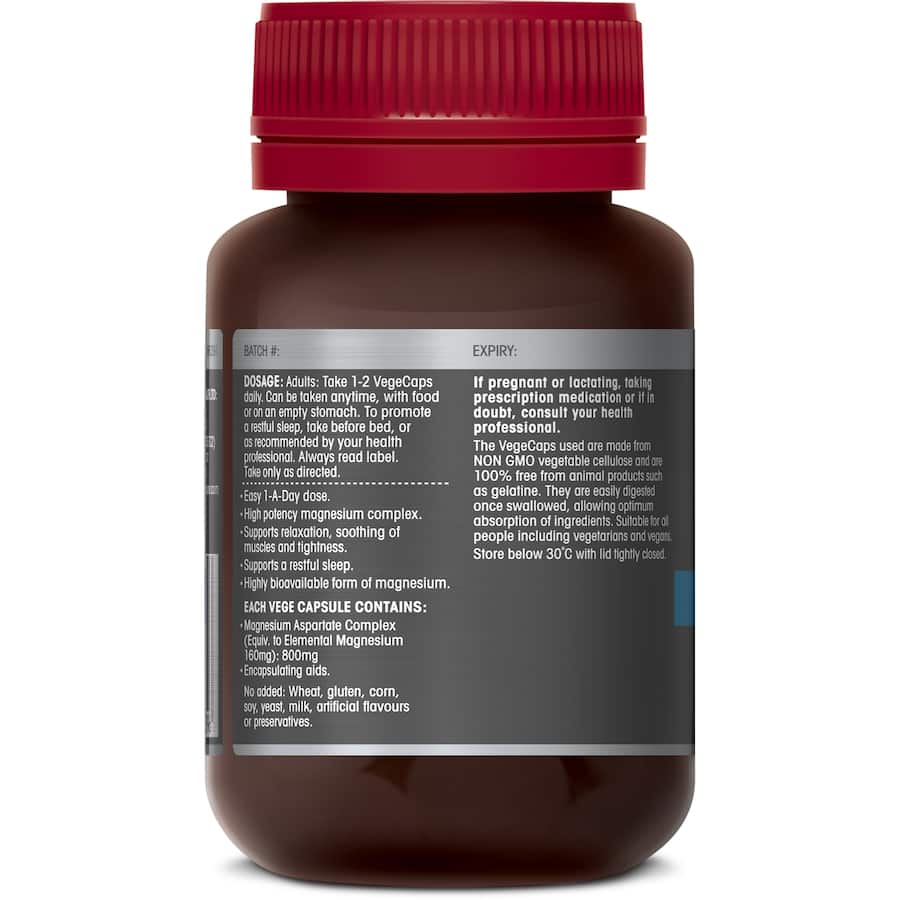 Red Seal High Strength Magnesium 800mg Capsules 60pack