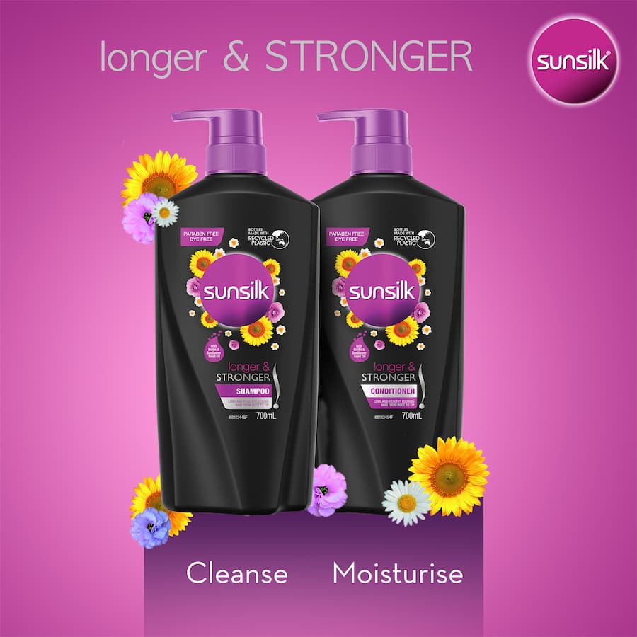 Sunsilk Shampoo Longer & Stronger Bottle 700mL