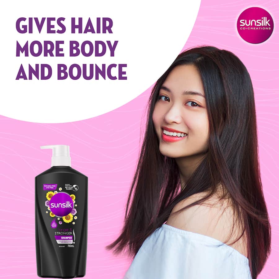 Sunsilk Shampoo Longer & Stronger Bottle 700mL