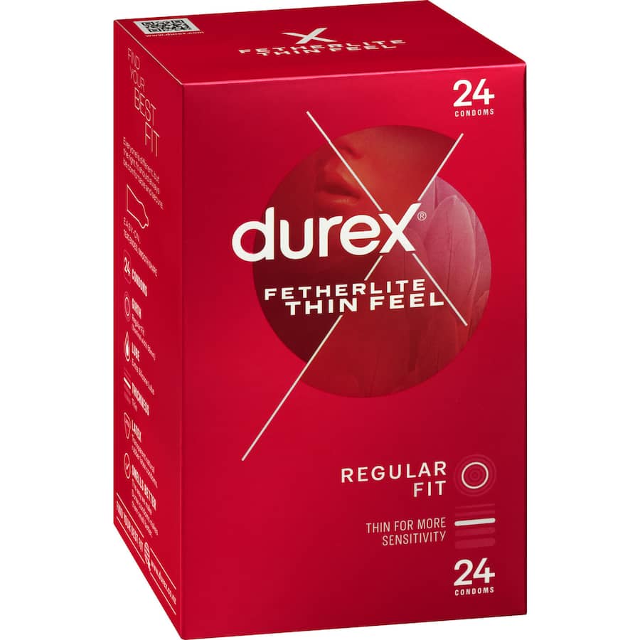 Durex Condoms Fetherlite Thin Feel 24pack