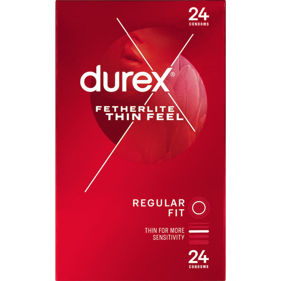 Durex Condoms Fetherlite Thin Feel 24pack