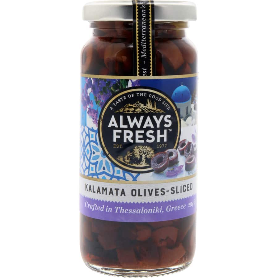 Always Fresh Olives Kalamata Sliced 220g