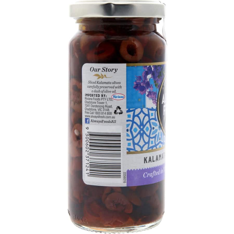 Always Fresh Olives Kalamata Sliced 220g