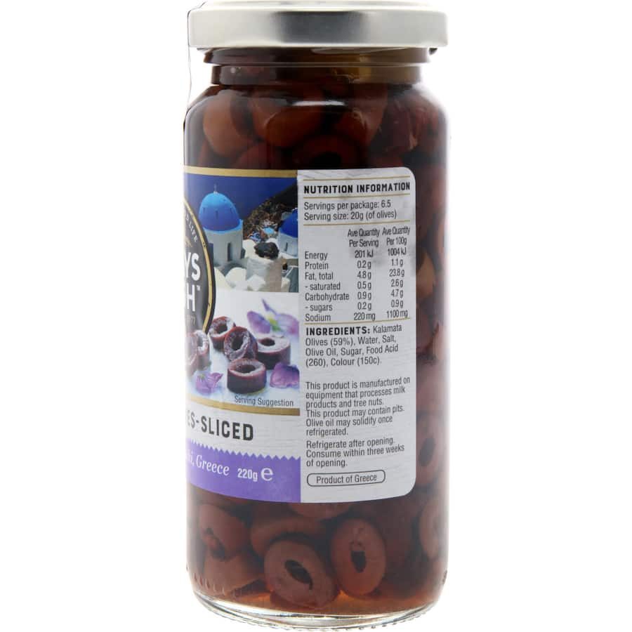 Always Fresh Olives Kalamata Sliced 220g