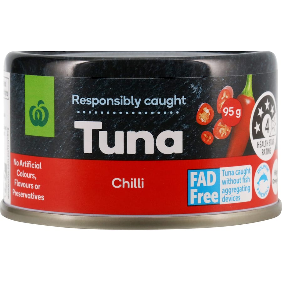 Woolworths Tuna Chilli Tear tab can 95g
