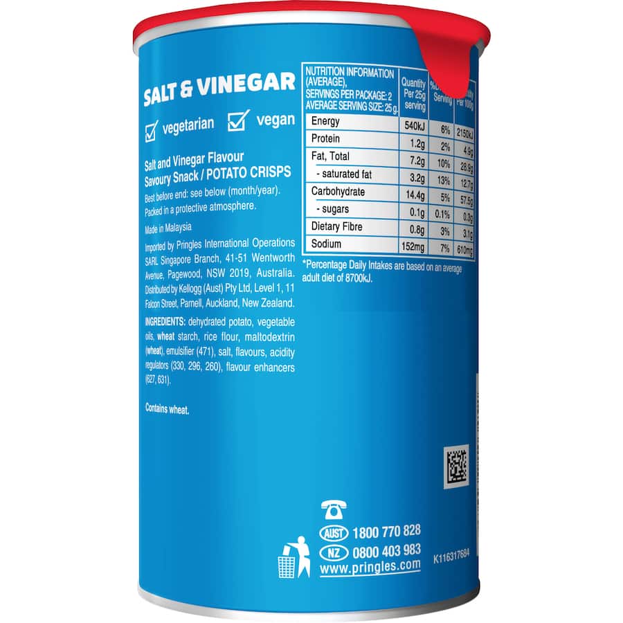 Pringles Chips Salt & Vinegar 53g