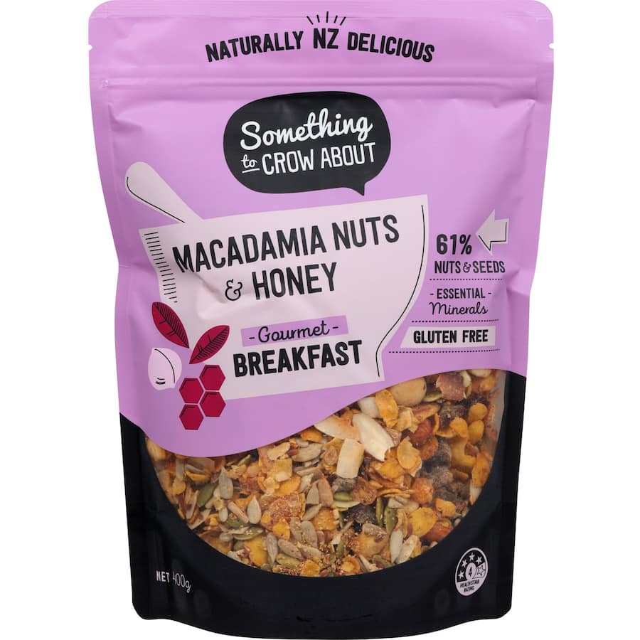 Something To Crow About Muesli Macadamia Honey & Nuts 400g