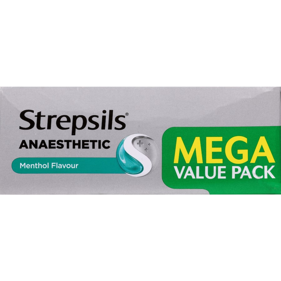 Strepsils Plus Anaesthetic Cough Throat Lozenges Menthol 48pack