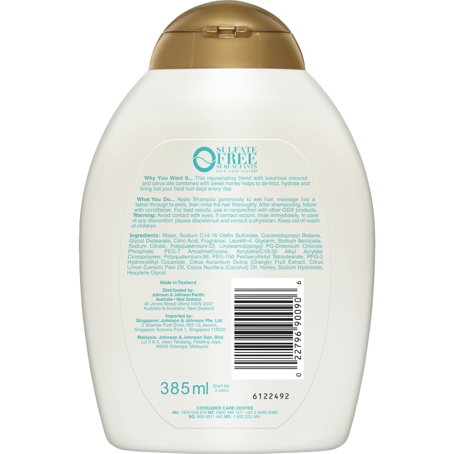 Ogx Quenching & Coconut Shampoo Curls 385mL