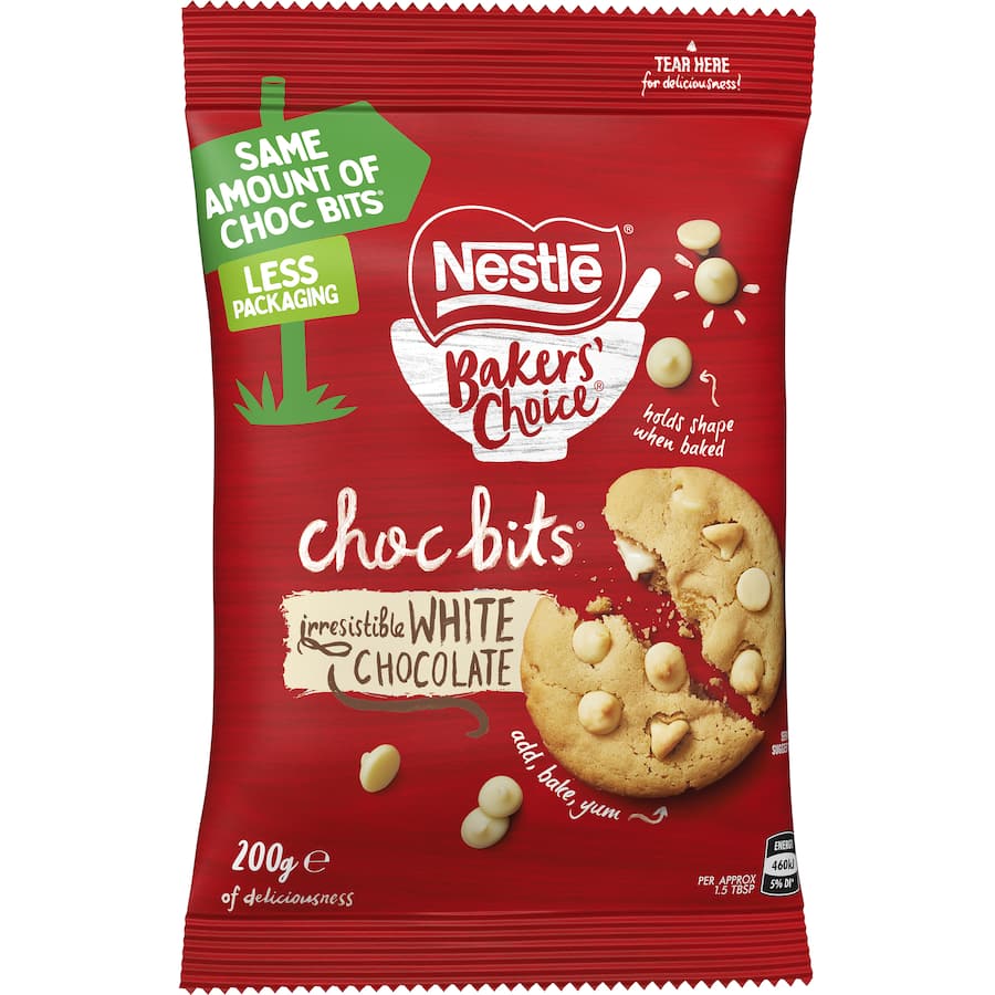 Nestlé Bakers' Choice Bits White Chocolate 200g