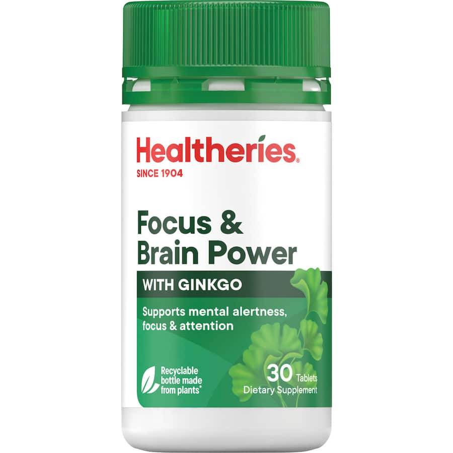 Healtheries Memory & Brain Power 4000mg With Ginko 30pack
