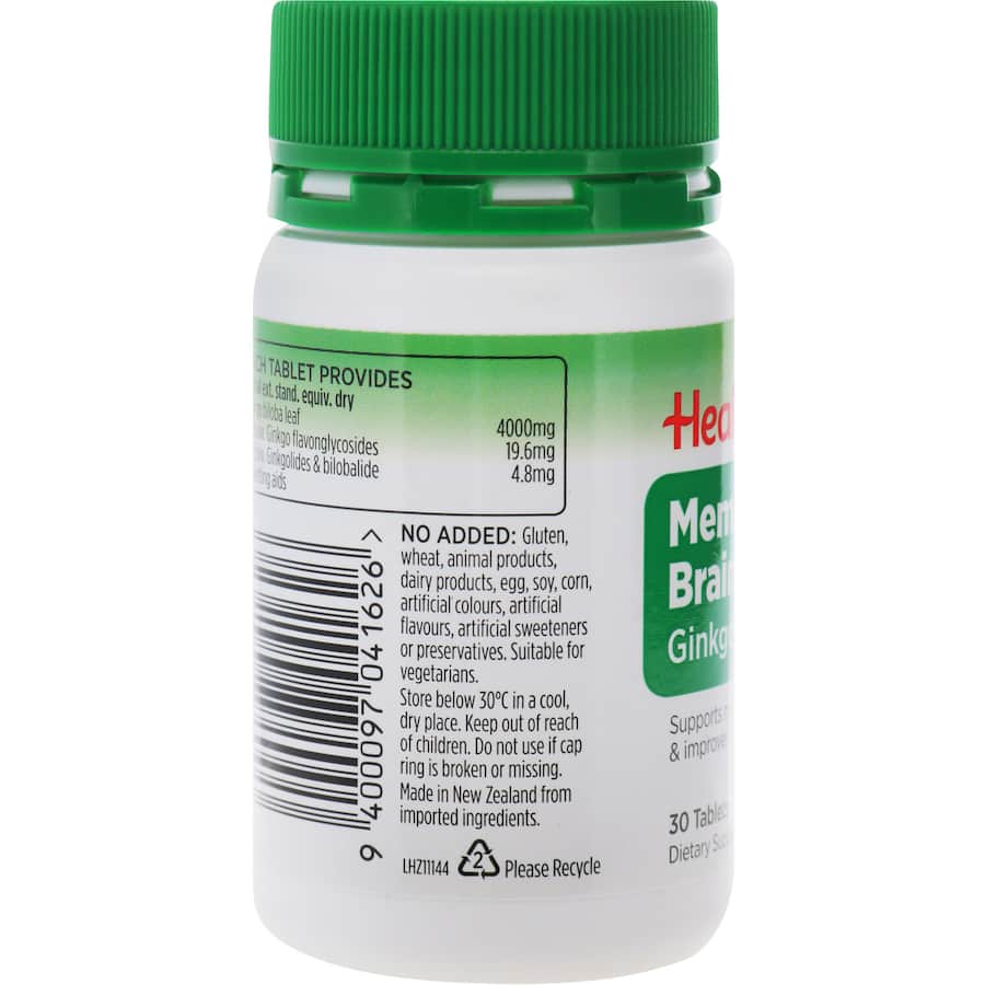 Healtheries Memory & Brain Power 4000mg With Ginko 30pack