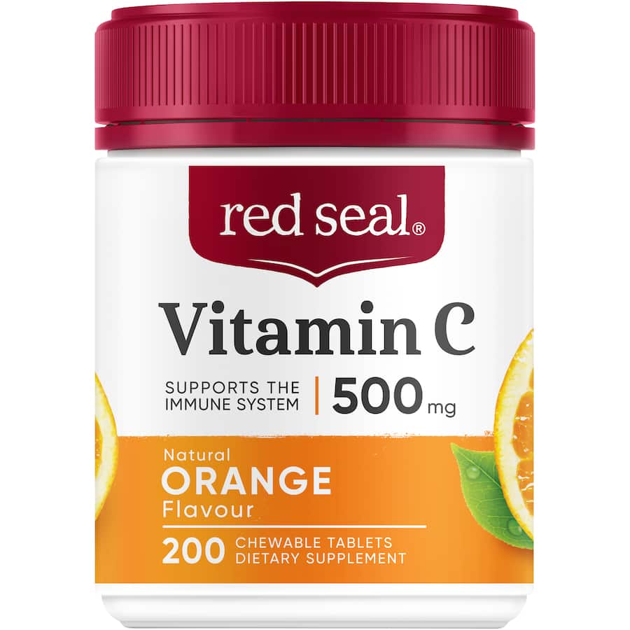 Red Seal Vitamin C 500mg Natural Orange Chewable