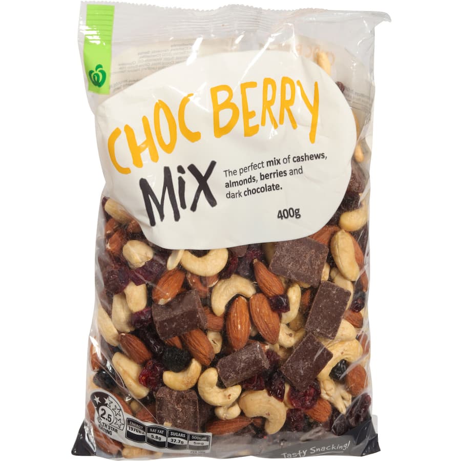 Woolworths Snack Mix Choc Berry Mix 400g