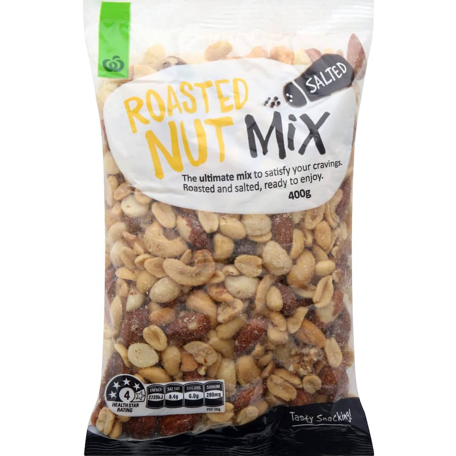 Woolworths Mixed Nuts Roasted Salted 400g