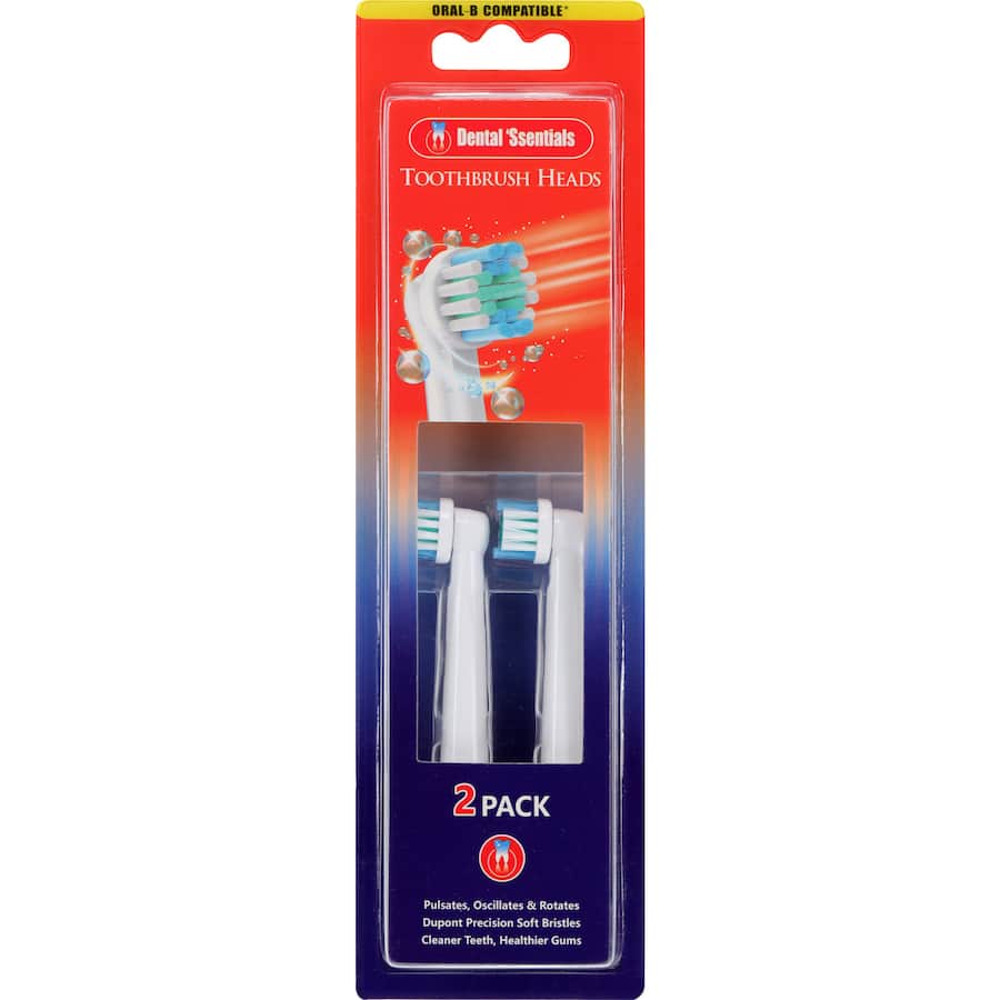 Dental 'Ssentials Toothbrush Heads 2ea