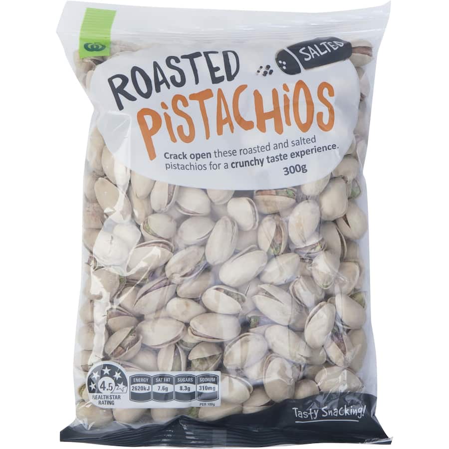 Woolworths Pistachios Roasted Salted 300g