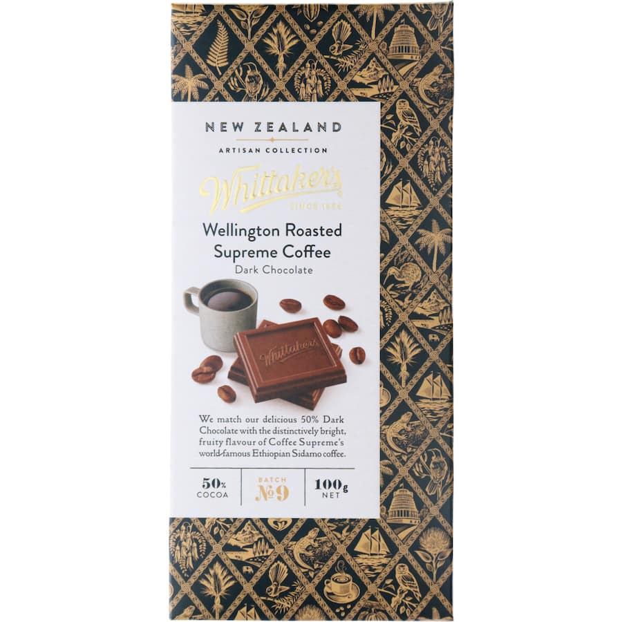 Whittakers Artisan Collection Chocolate Roasted Supreme Coffee Block 100g