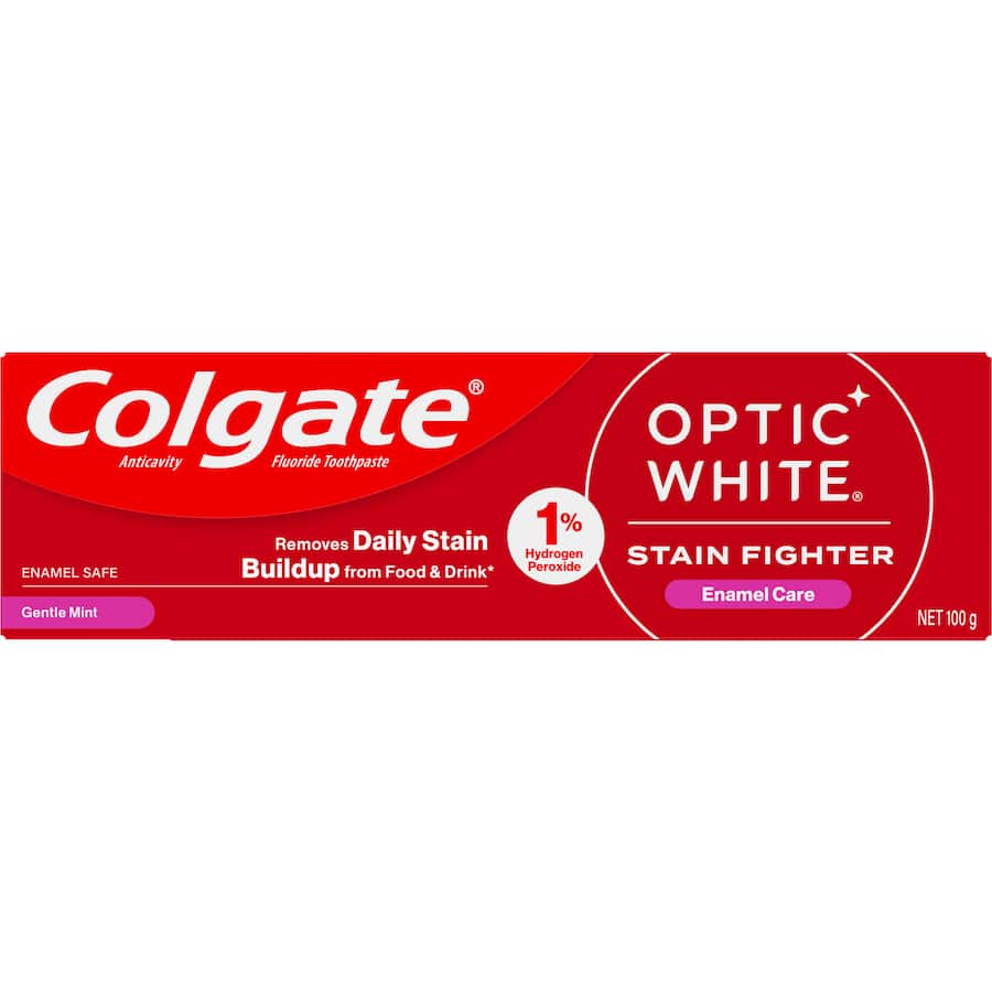 Colgate Optic White Toothpaste Stain Fighter Gentle Mint 100g