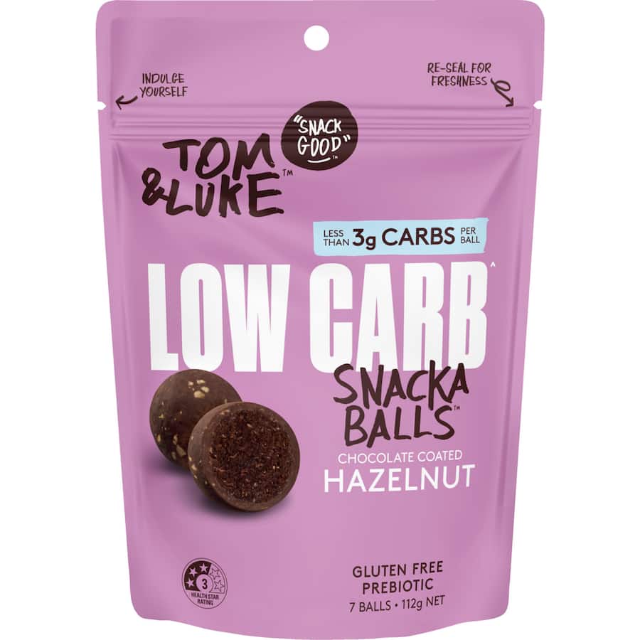 Tom & Luke Snack Balls Low Carb Hazelnut 112g