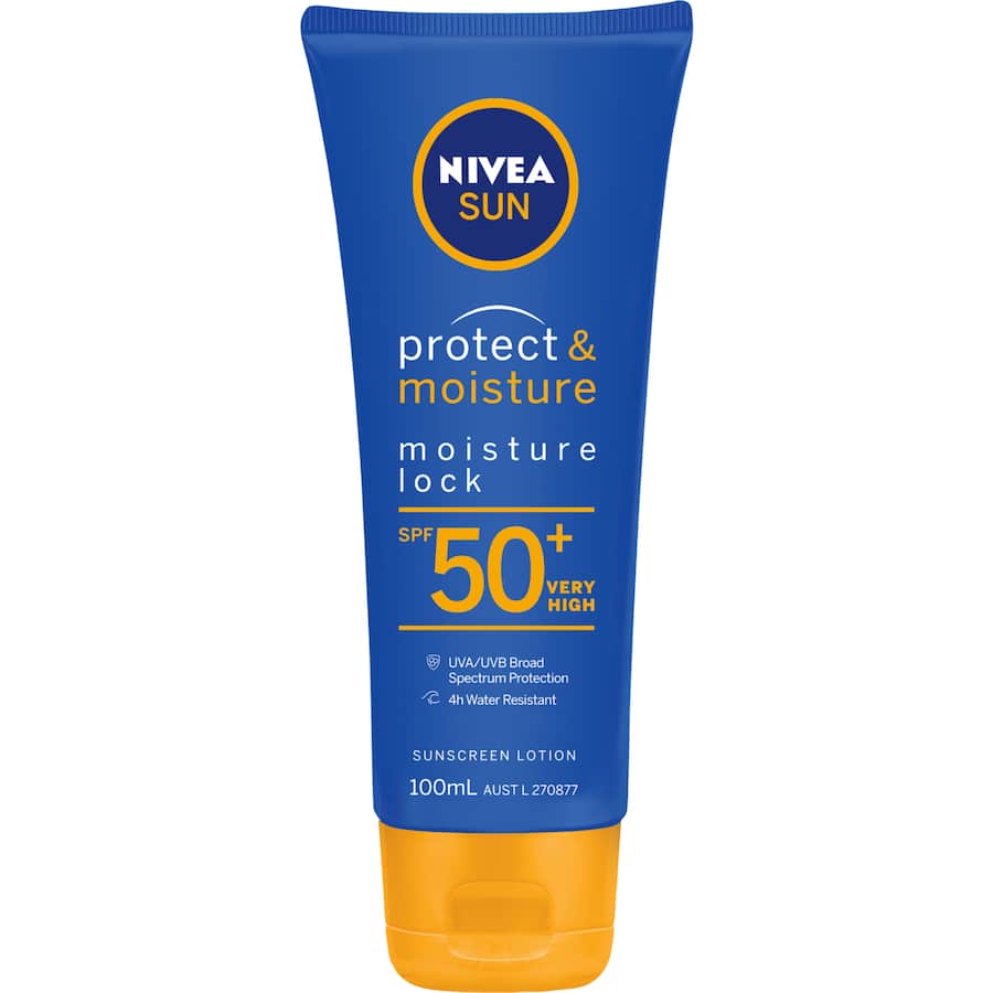 Nivea Sunscreen Protect & Moisture Spf 50 Tube 100mL