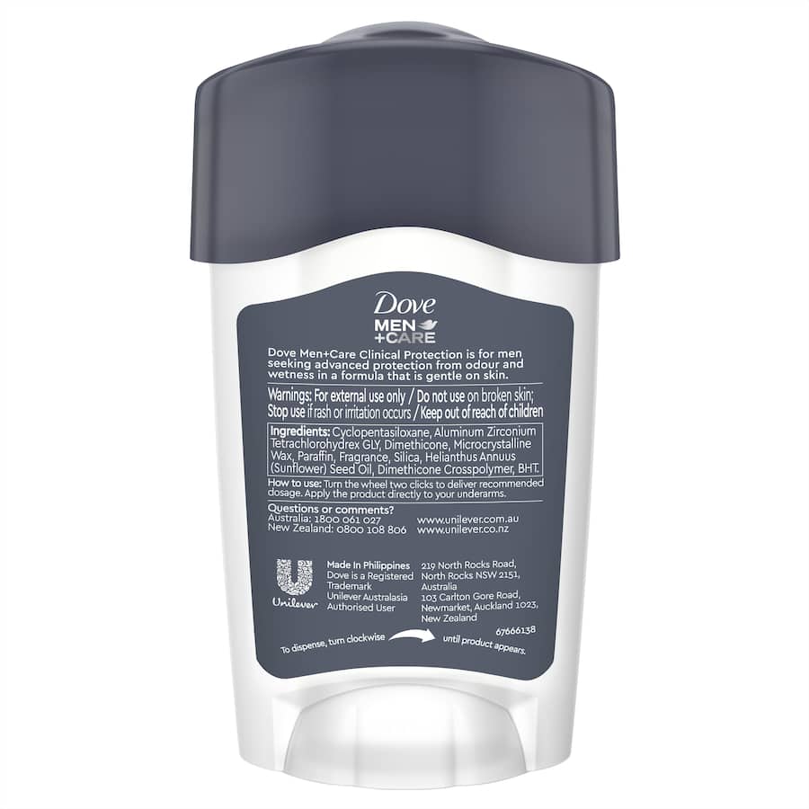 Dove Men + Care Antiperspirant Cream Clean Comfort 45mL