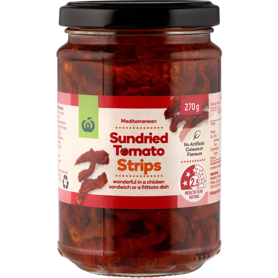 Woolworths Sundried Tomatoes Strips 270g