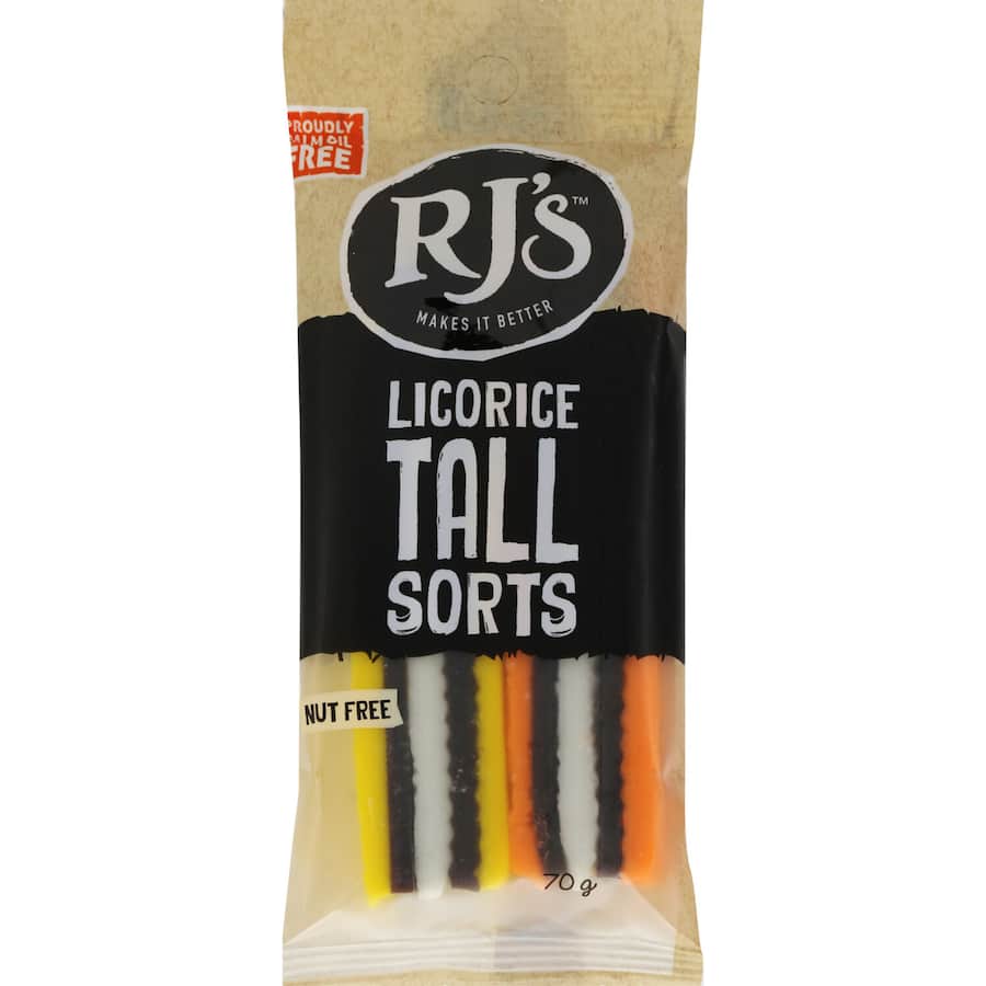 Rjs Licorice Tallsorts 70g