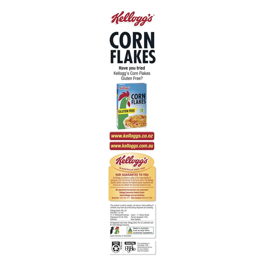Kellogg's Cereal Cornflakes 450g