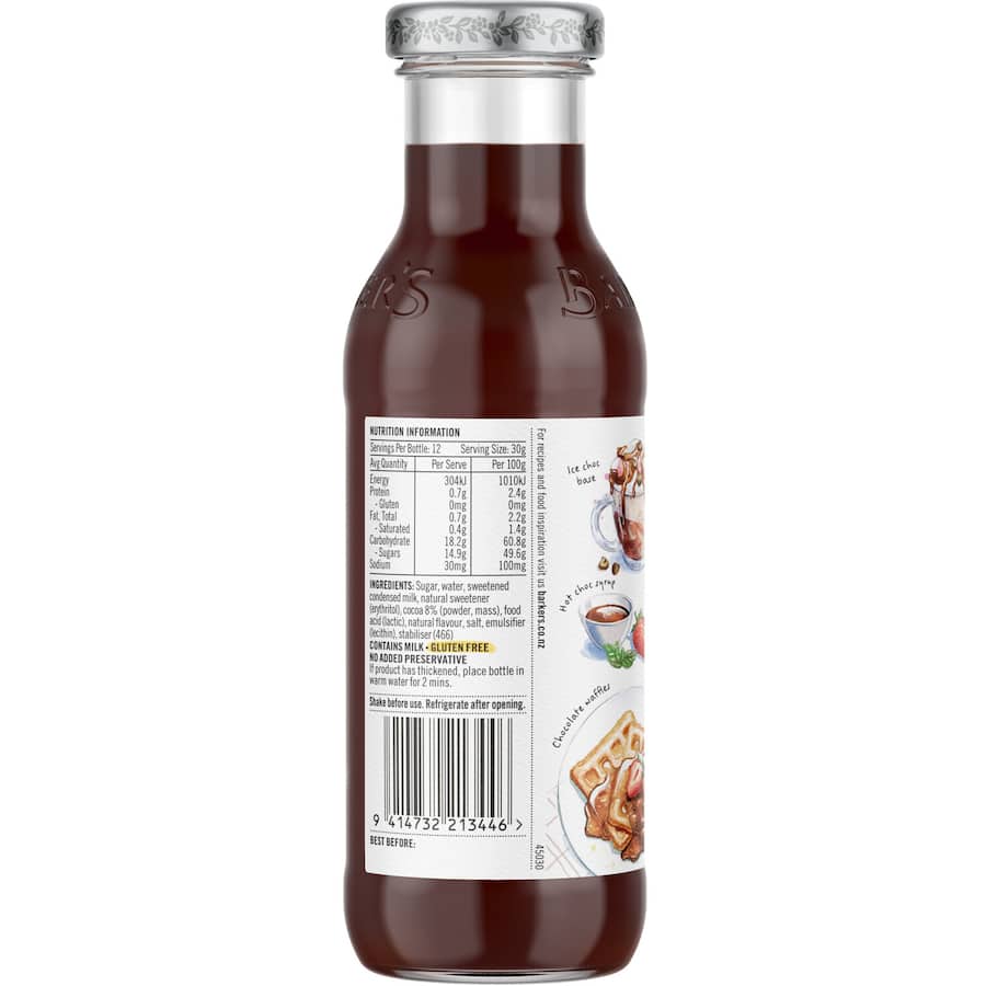 Barkers Chocolate Topping Chocolate Lovers Sauce Bottle 365g
