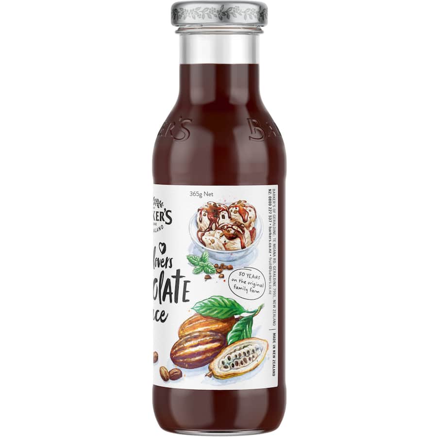 Barkers Chocolate Topping Chocolate Lovers Sauce Bottle 365g