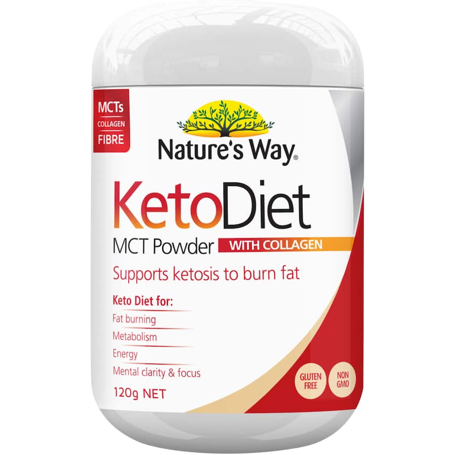 Natures Way Keto Diet Dietary Supplement Mct Powder 120g